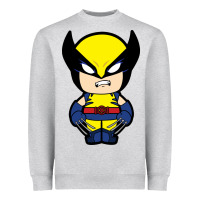 Heather Grey wolverine Heavyweight Sweatshirt - artisFamous