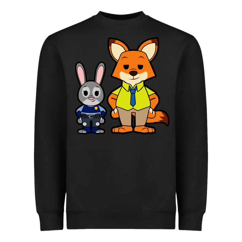 Zootopia Duo Chibi Heavyweight Sweatshirt by artisFamous | Teevron