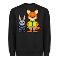 Black zootopia duo chibi Heavyweight Sweatshirt - artisFamous