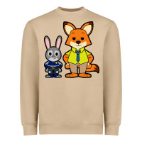 Mushroom zootopia duo chibi Heavyweight Sweatshirt - artisFamous
