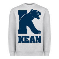 Heather Grey kean university Heavyweight Sweatshirt - artisFamous