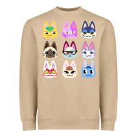 Mushroom animal crossing cute cats animal crossing new horizons Heavyweight Sweatshirt - artisFamous
