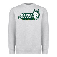 Heather Grey keuka college Heavyweight Sweatshirt - artisFamous