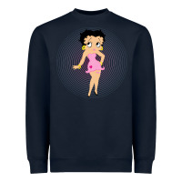 Navy betty boop Heavyweight Sweatshirt - artisFamous