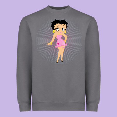 Betty Boop Heavyweight Sweatshirt Designed By Artisfamous