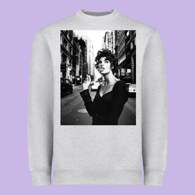 Linda Evangelista Fashion Model Heavyweight Sweatshirt Designed By Artisfamous