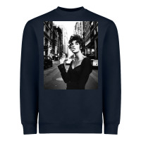 Navy linda evangelista fashion model Heavyweight Sweatshirt - artisFamous