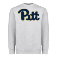 Heather Grey university of pittsburgh Heavyweight Sweatshirt - artisFamous