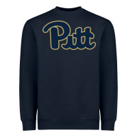 Navy university of pittsburgh Heavyweight Sweatshirt - artisFamous