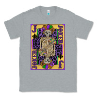 Heather Grey joker mardi gras skeleton Classic Tee - CowGirlArtShop