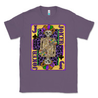 Lavender joker mardi gras skeleton Classic Tee - CowGirlArtShop