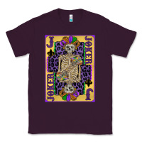 Plum joker mardi gras skeleton Classic Tee - CowGirlArtShop