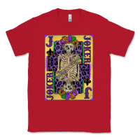 Red joker mardi gras skeleton Classic Tee - CowGirlArtShop