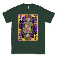 Sports Green joker mardi gras skeleton Classic Tee - CowGirlArtShop