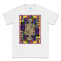 White joker mardi gras skeleton Classic Tee - CowGirlArtShop