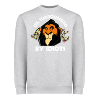 Heather Grey surrounded by idiots book Heavyweight Sweatshirt - artisFamous
