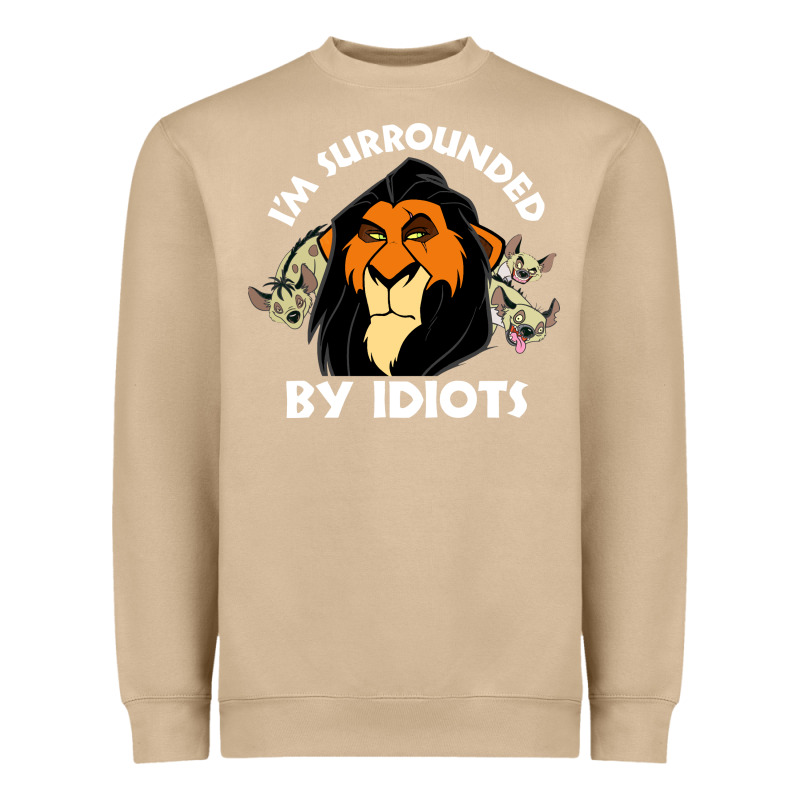 Surrounded By Idiots Book Heavyweight Sweatshirt by artisFamous | Teevron