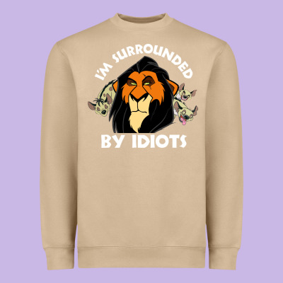 Surrounded By Idiots Book Heavyweight Sweatshirt Designed By Artisfamous
