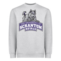 Heather Grey university of scranton Heavyweight Sweatshirt - artisFamous