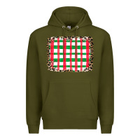 Army Green Christmas Pattern Premium Hoodie - CowhideDigitalArt