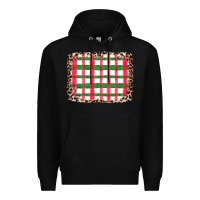 Black Christmas Pattern Premium Hoodie - CowhideDigitalArt