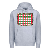 Heather Grey Christmas Pattern Premium Hoodie - CowhideDigitalArt