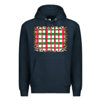 Navy Christmas Pattern Premium Hoodie - CowhideDigitalArt