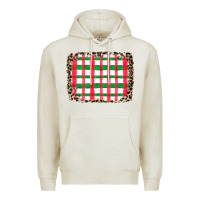 Oatmeal Heather Christmas Pattern Premium Hoodie - CowhideDigitalArt