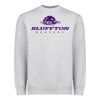 Heather Grey bluffton university Heavyweight Sweatshirt - artisFamous