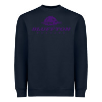 Navy bluffton university Heavyweight Sweatshirt - artisFamous