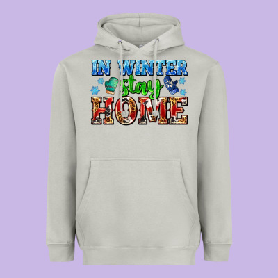 In Winter Stay Home With Gloves Heavyweight Hoodie Designed By Adodesignshop
