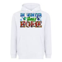 White in winter stay home with gloves Heavyweight Hoodie - AdoDesignShop