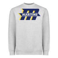 Heather Grey massachusetts maritime academy Heavyweight Sweatshirt - artisFamous