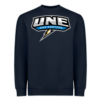 Navy new england university Heavyweight Sweatshirt - artisFamous
