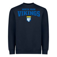 Navy north park university Heavyweight Sweatshirt - artisFamous