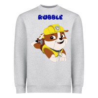 Heather Grey rubble Heavyweight Sweatshirt - artisFamous
