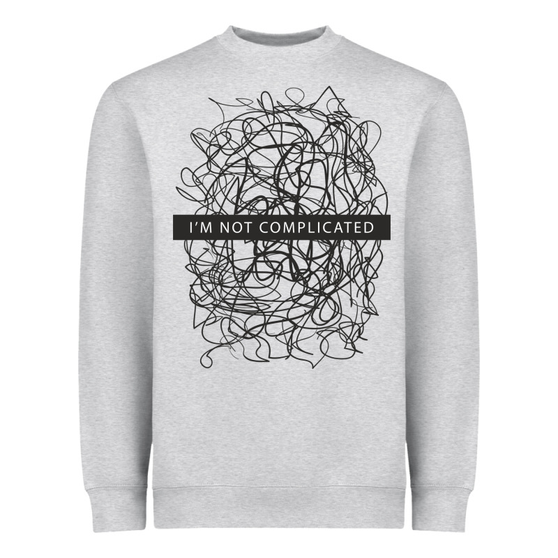 ı'm Not Complicated Heavyweight Sweatshirt by artisFamous | Teevron
