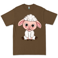 Cacao Cartoon Lamb Premium Tee - HowdyJamesFarm