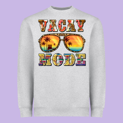Vacay Mode Heavyweight Sweatshirt Designed By Barkaloodesign