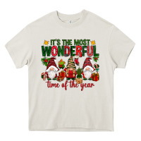 Cream It's the most wonderful time of the year Heavy Core Tee - NancyCooperArtShop