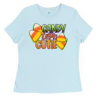 Baby Blue candy corn cutie Ladies Tee - CowGirlArtShop