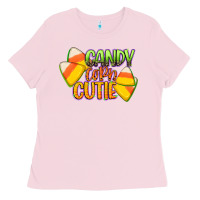 Bubblegum Pink candy corn cutie Ladies Tee - CowGirlArtShop