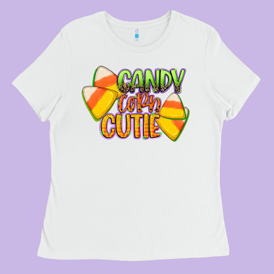 Candy Corn Cutie Ladies Tee Designed By Cowgirlartshop