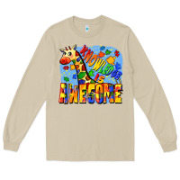 Mushroom Knowledge is awesome Autism giraffe Long Sleeve Tee - FaDigitalArtStudio