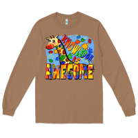 Toasted Coconut Knowledge is awesome Autism giraffe Long Sleeve Tee - FaDigitalArtStudio