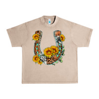 French Oak western leopard cowhide sunflowers horseshoe Urban Heavy Tee - OliviaCreatesArt