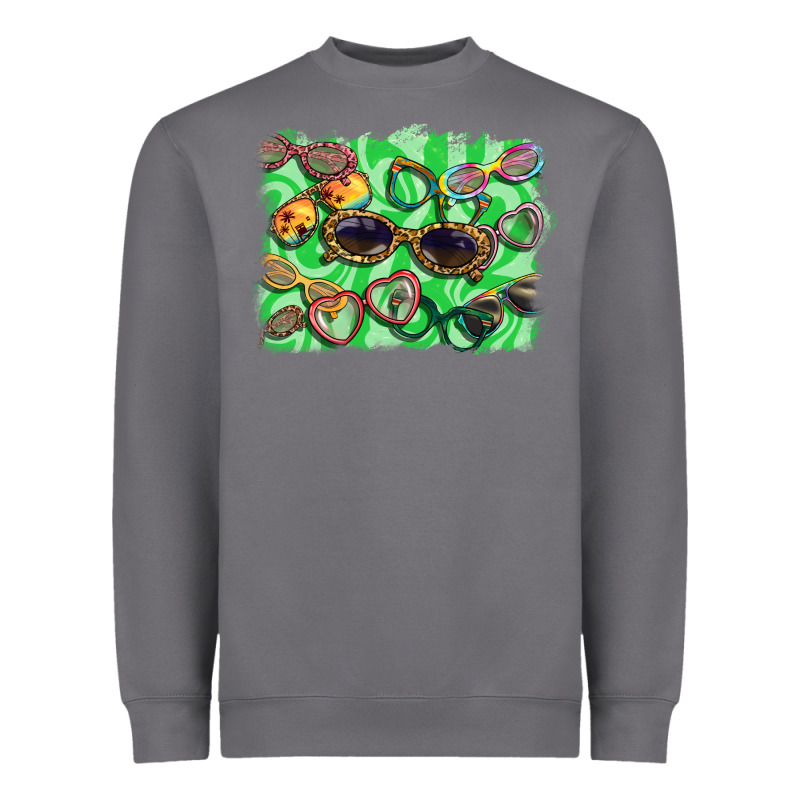 Sunglasses Background Heavyweight Sweatshirt by BarkalooDesign | Teevron