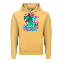 Vintage Mustard Red white rawr Vintage Hoodie - FaDigitalArtStudio