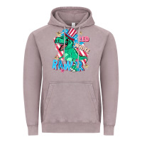 Vintage Zinc Red white rawr Vintage Hoodie - FaDigitalArtStudio