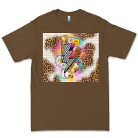 Cacao retro baseball with leopard Premium Tee - TumblerDesignByShophia